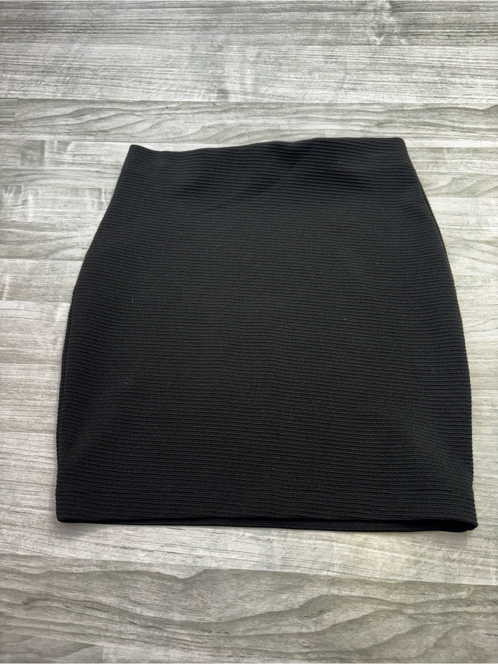 H&M Black Ribbed Knit Mini Skirt Size XSmall